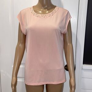 NWT Karl Lagerfeld pink top size M